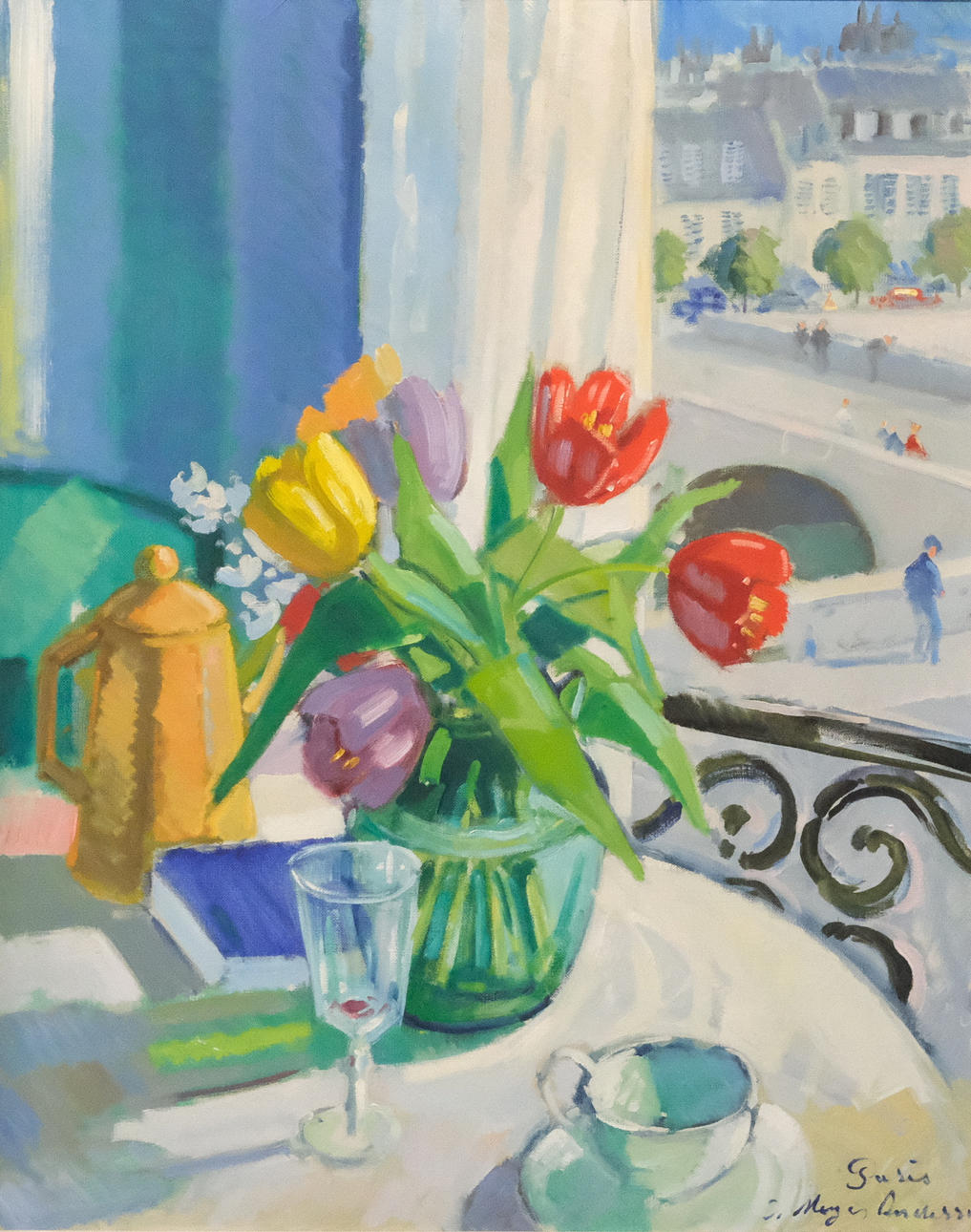 JOHANNES MEYER ANDERSEN. OLJA PÅ DUK.