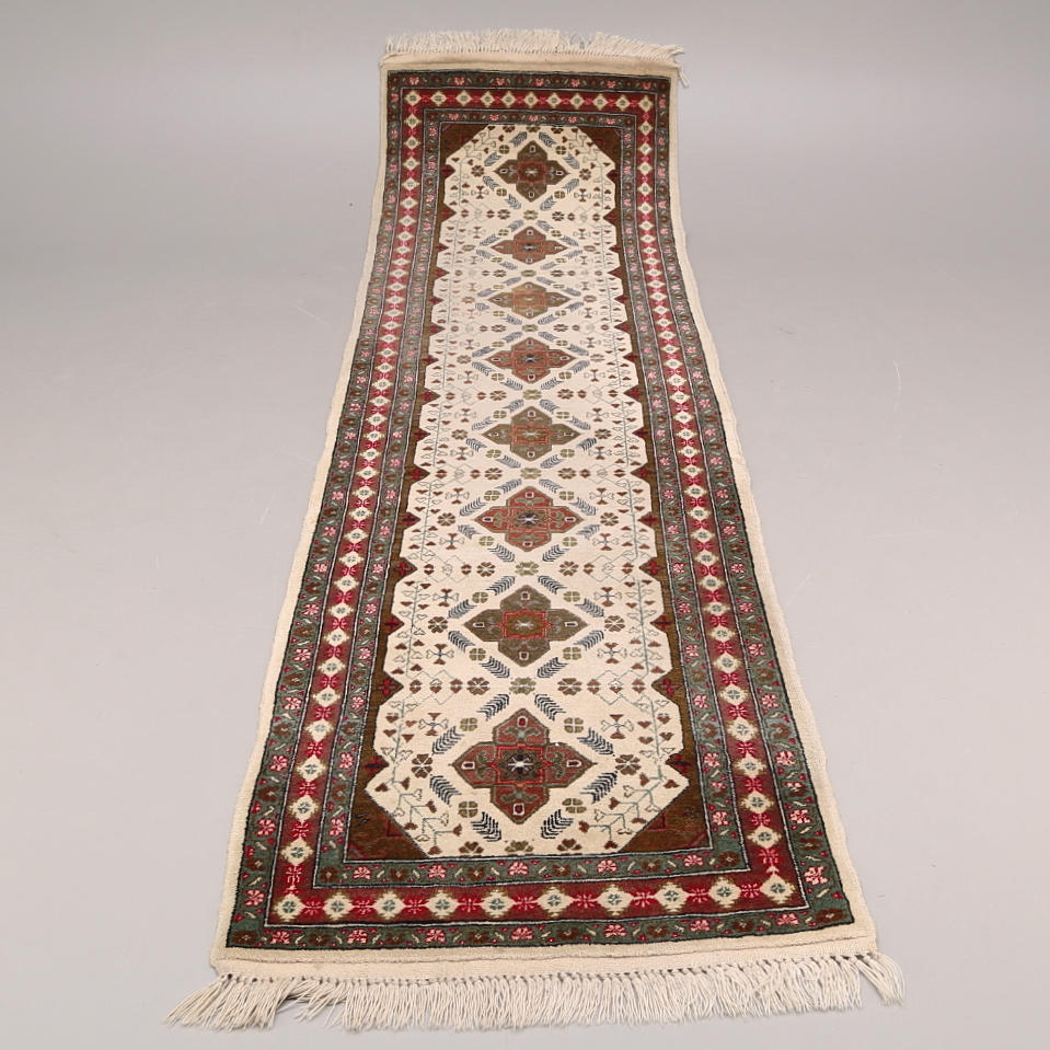 GALLERIMATTA, orientalisk, handknuten, Hatchloo, 297x84 cm.