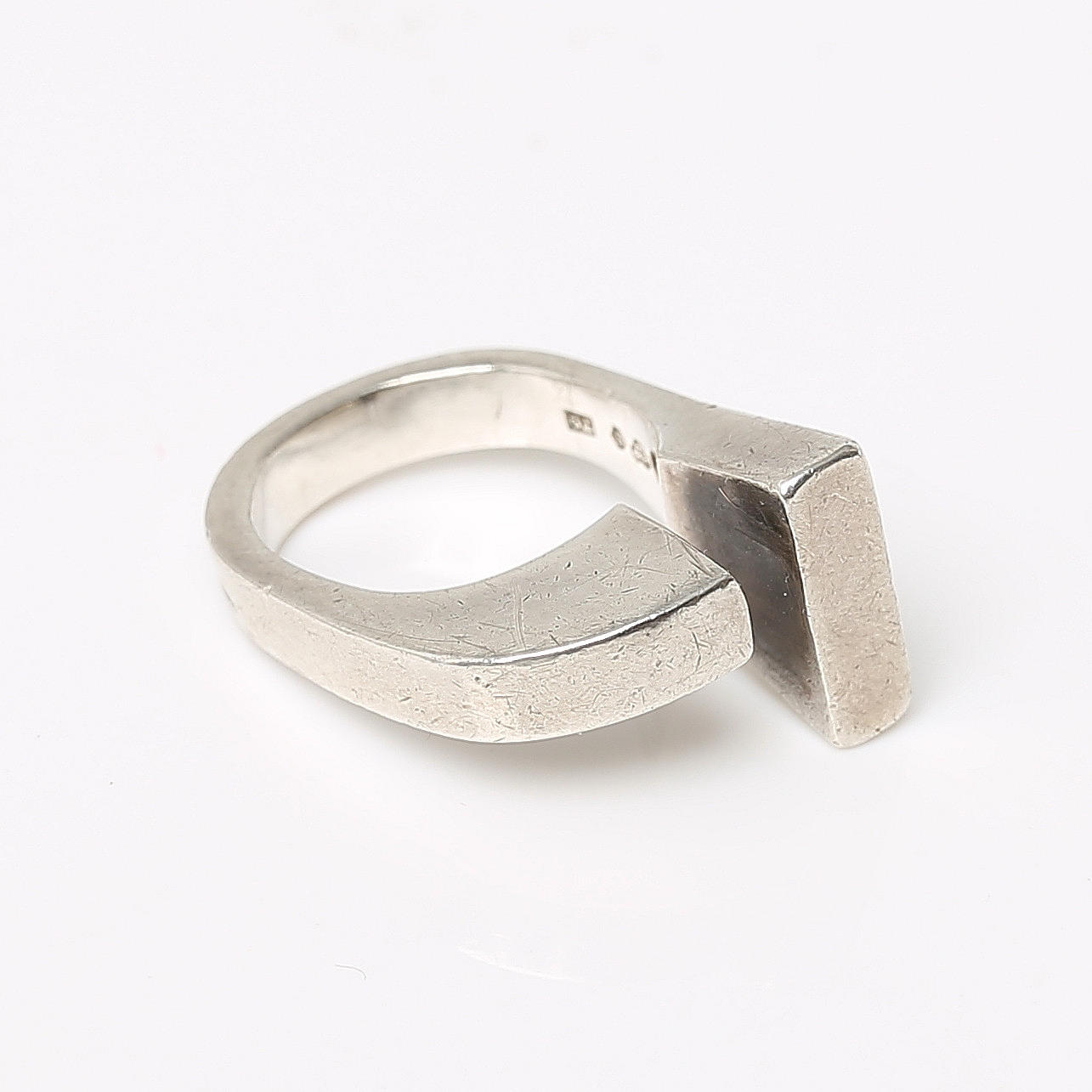 REY URBAN. Ring, silver, Stockholm, 1969.