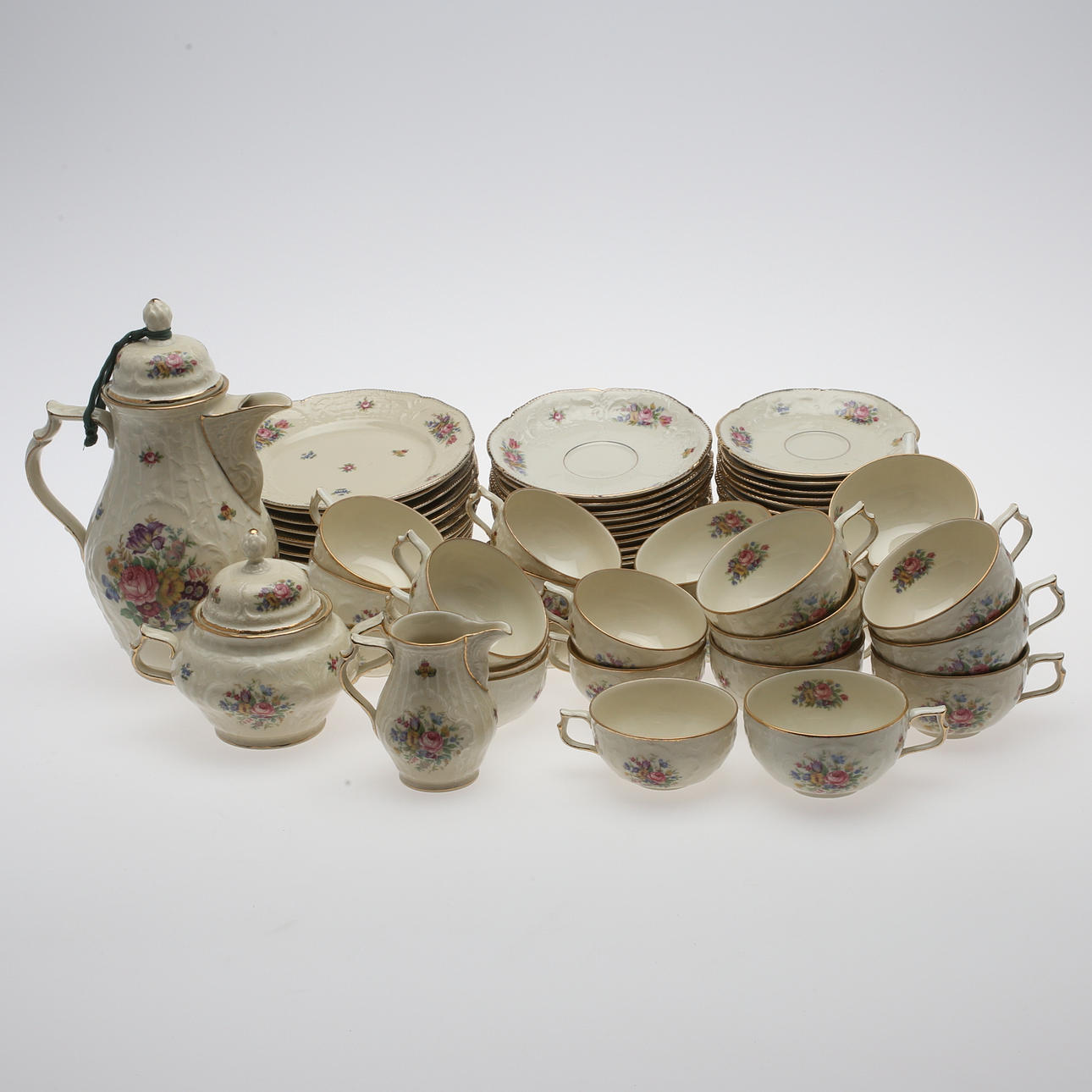 TESERVIS, 66 delar, porslin, "Sanssouci", Rosenthal, Tyskland.