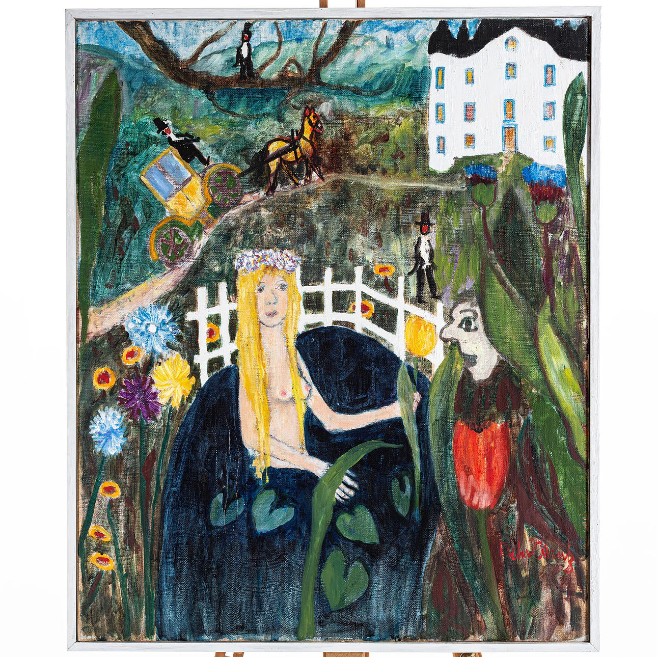 RICHARD KRANTZ. oil on canvas, signed.