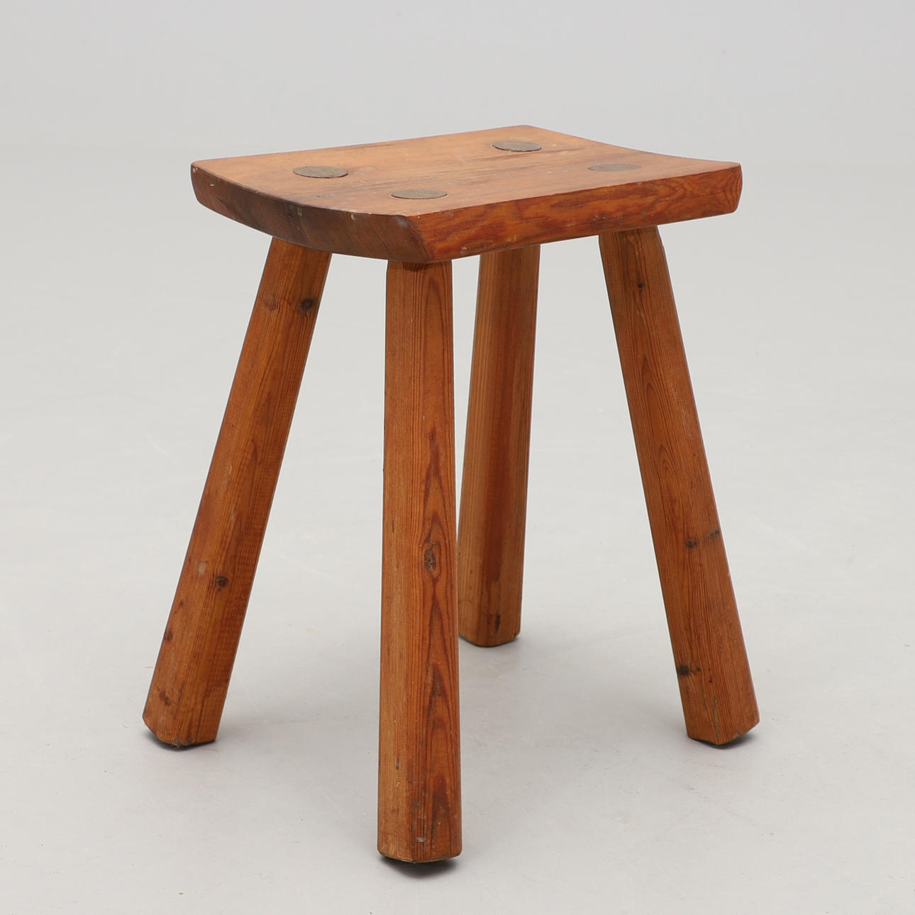Stool, pine, second half of the 20th century.