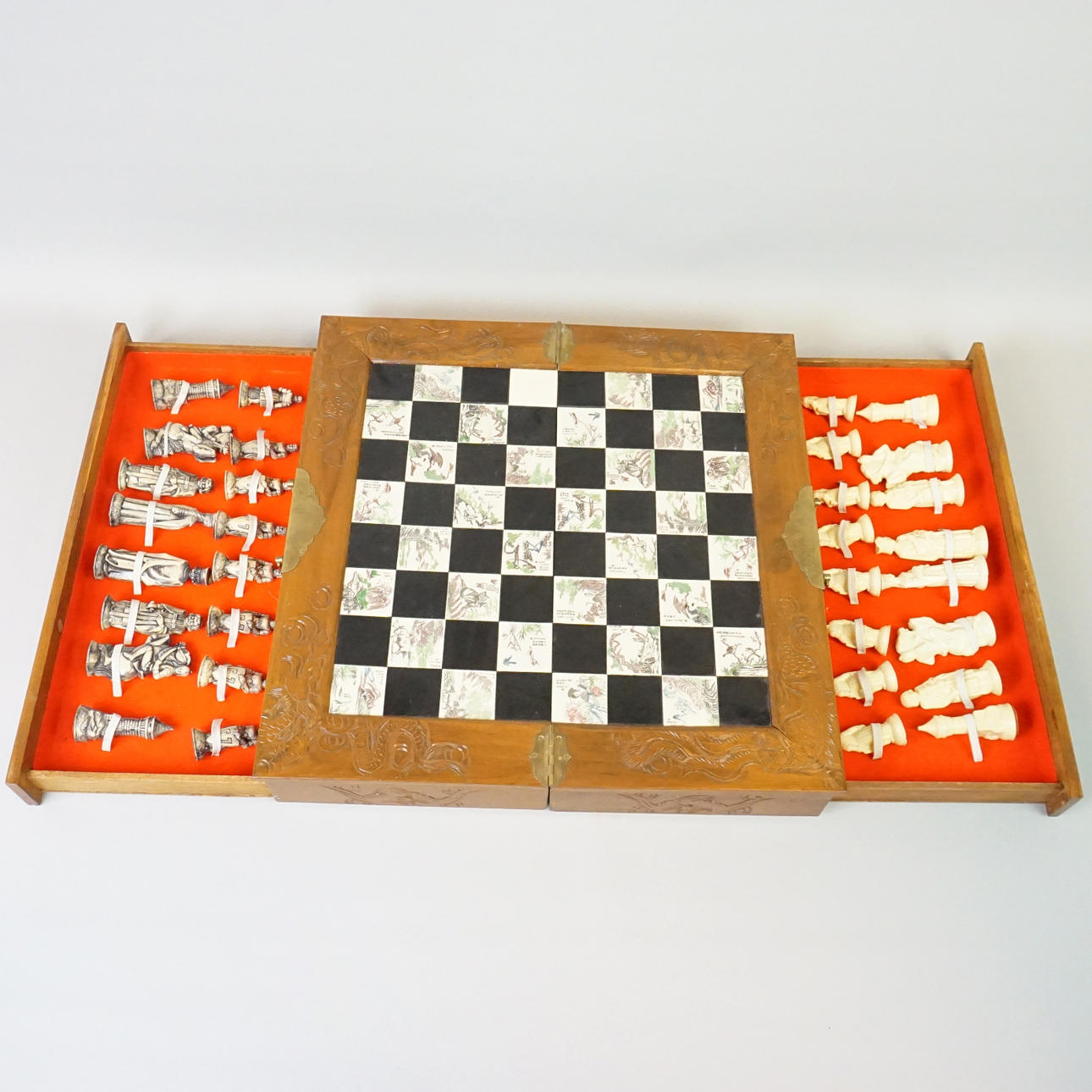 SKAKSPIL, træ, Kina.