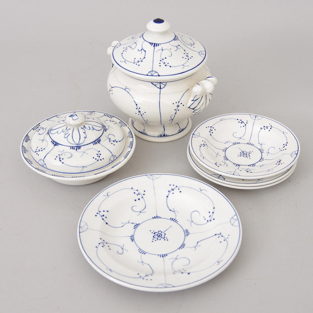 DOCKSERVISDELAR, "Musselmalet", Willeroy & Boch.