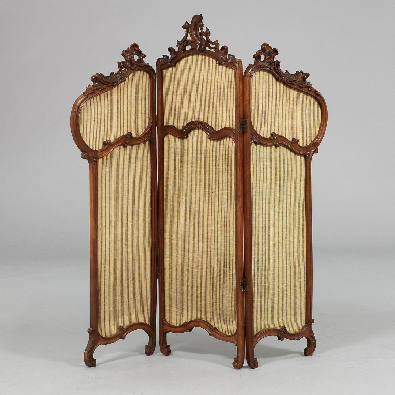 VIKSKÄRM, 3 delar, rokokostil, 1900-tal.