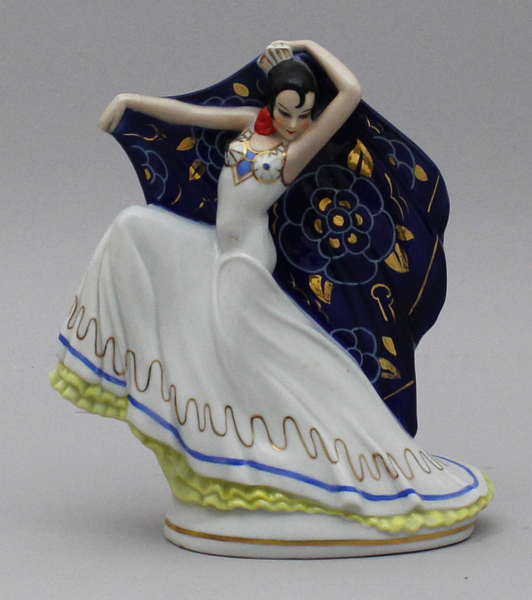 Figurin. Dansös.1920-tal. (Bordslampa). Österike?