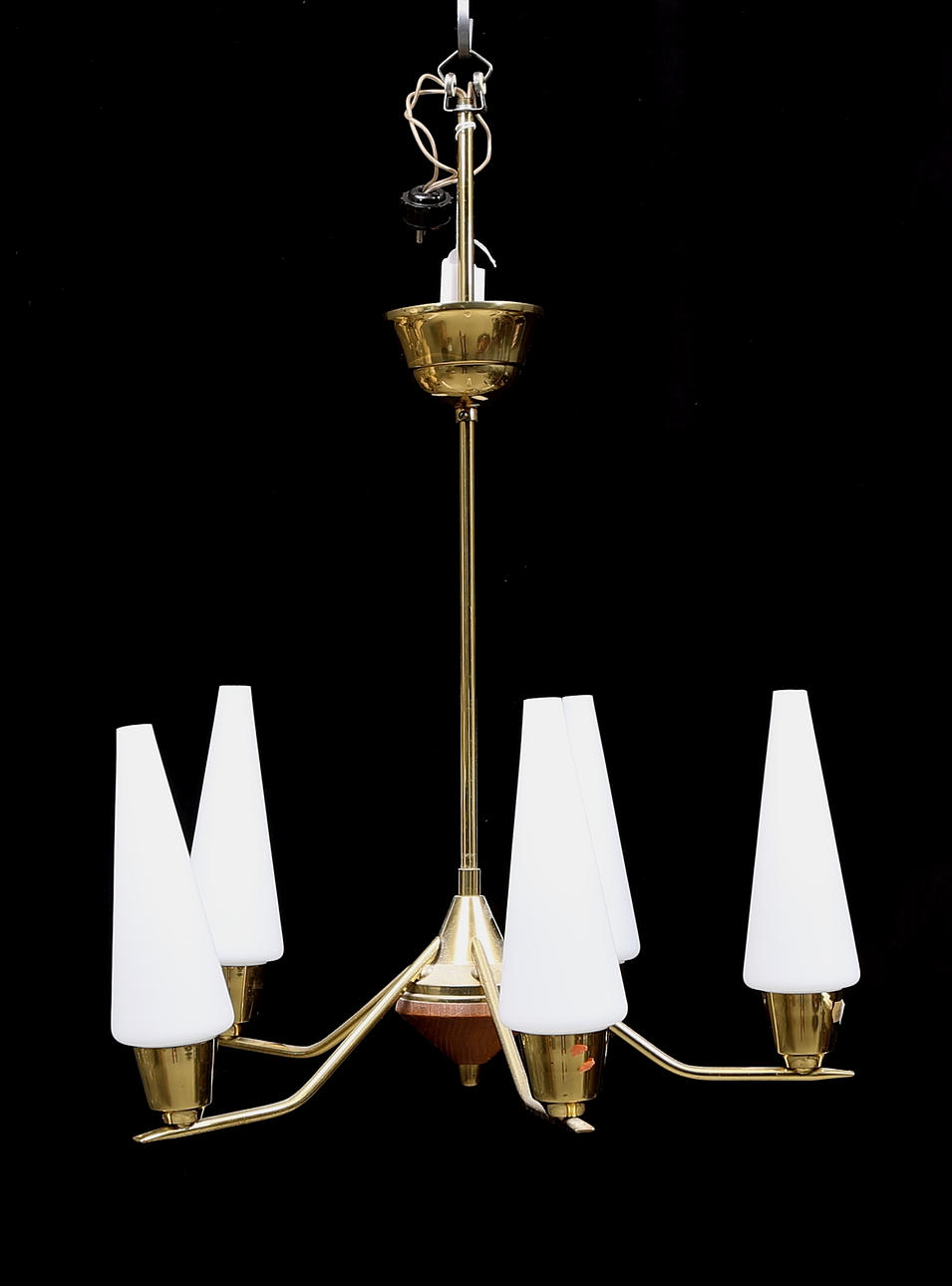 TAKLAMPA, 1950/60-tal, höjd ca. 59 cm.