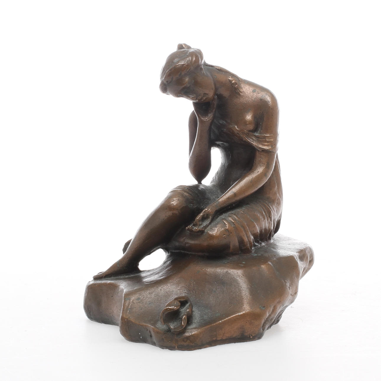 SKULPTUR, metall, möjligen monogramsignerad, 19/2000-tal.