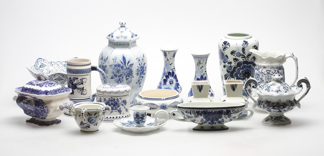 KERAMIKFÖREMÅL, England, Holland och Tyskland, 1900-tal.