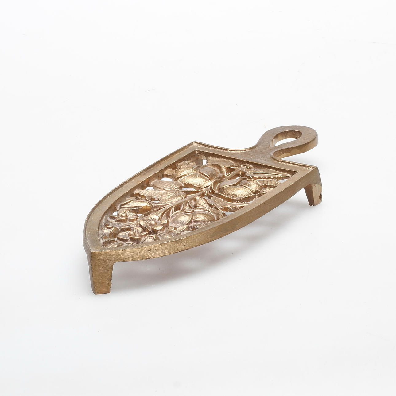 STRYKJÄRNSUNDERLÄGG, mässing, Bersbo, 1995.