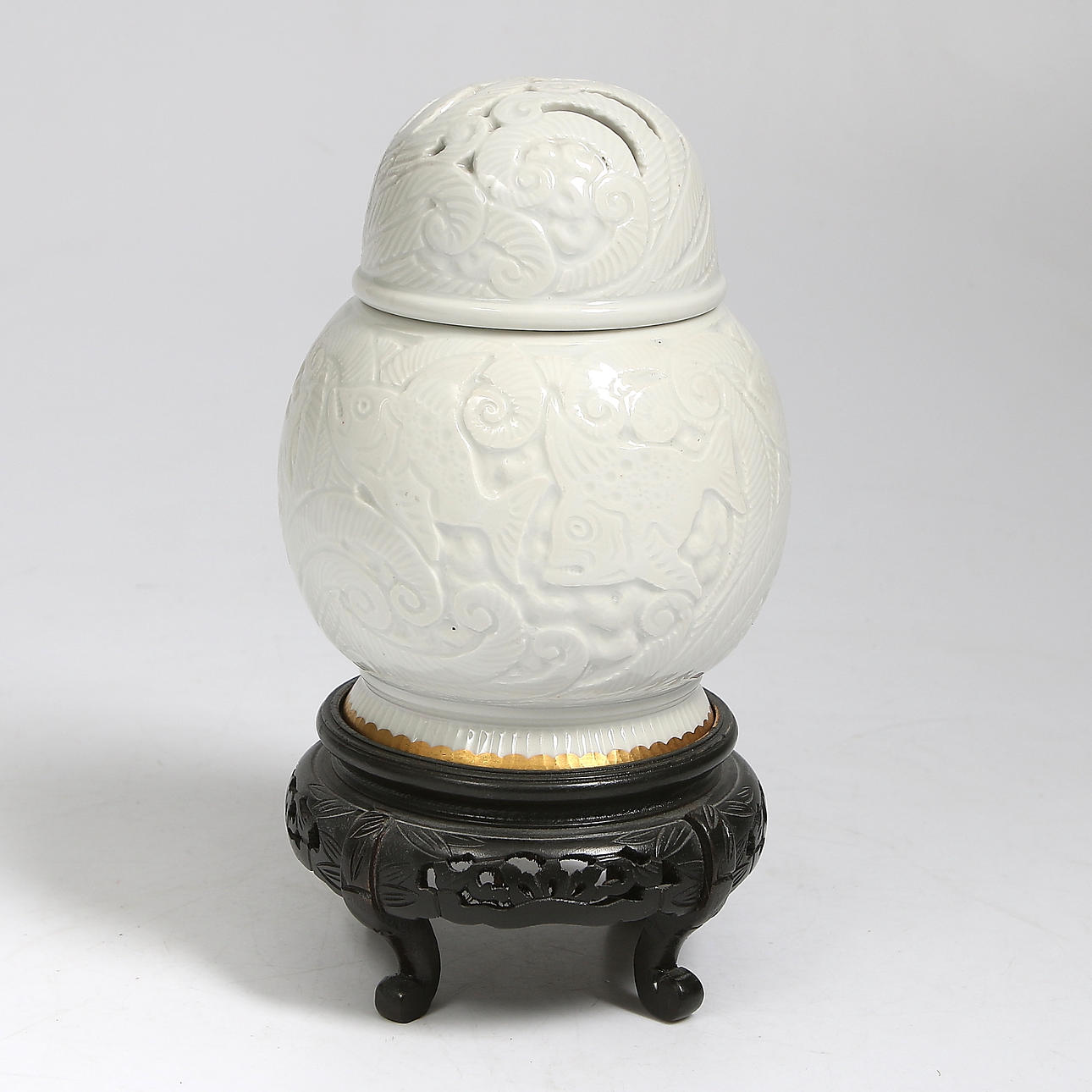 LOCKURNA, porslin, Nils Emil Lundström, Rörstrand. Sekelskiftet 1800/1900.