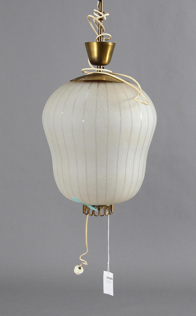 TAKLAMPA, glas. Höjd 80 cm.