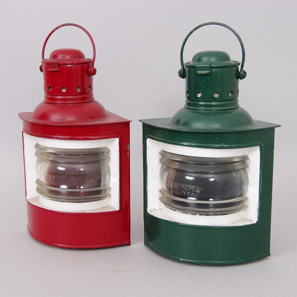 LANTERNOR, 1 par, målad metall.