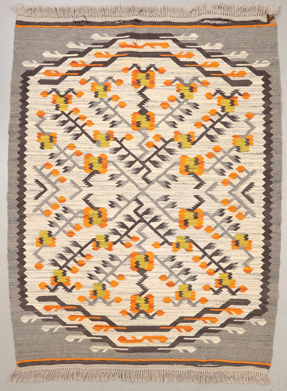 TEPPICH, flach gewebt, 200 x 156 cm.