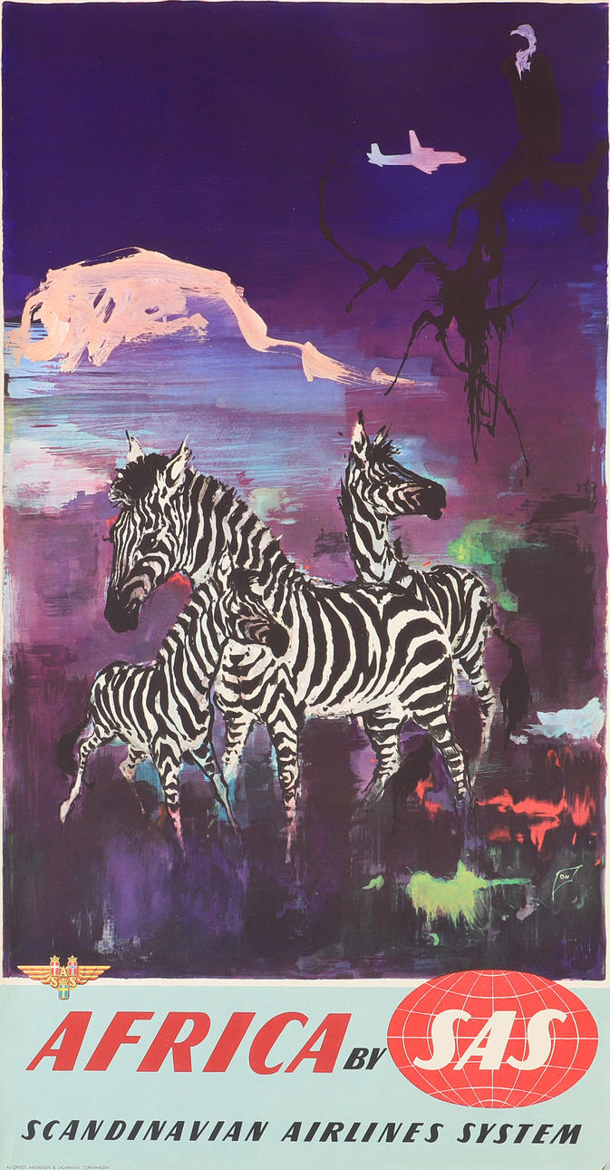 OTTO NIELSEN. Plakat, Afrika, SAS.