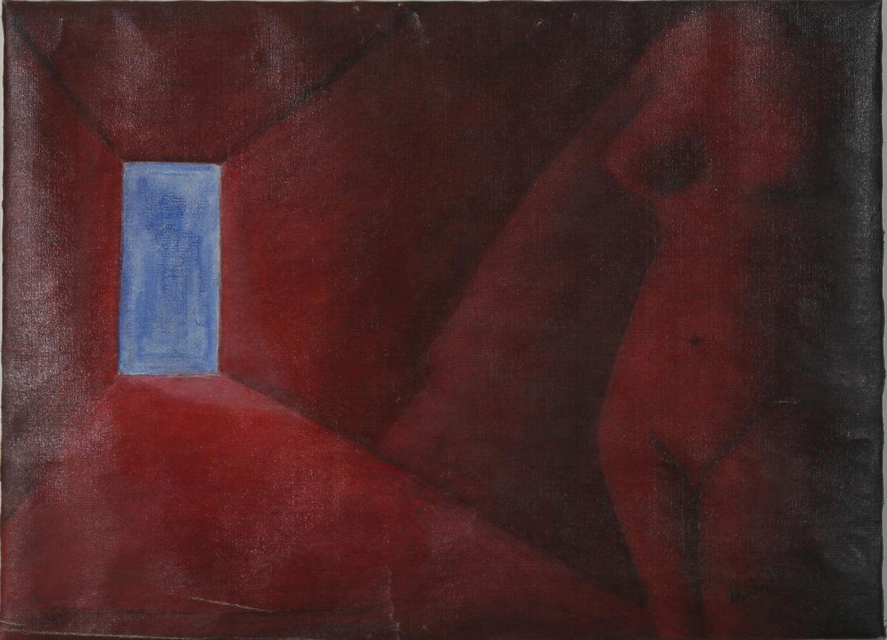 ALEXANDER RUDENSTAM. Erotika, akryl på duk, signerad Alexander R.