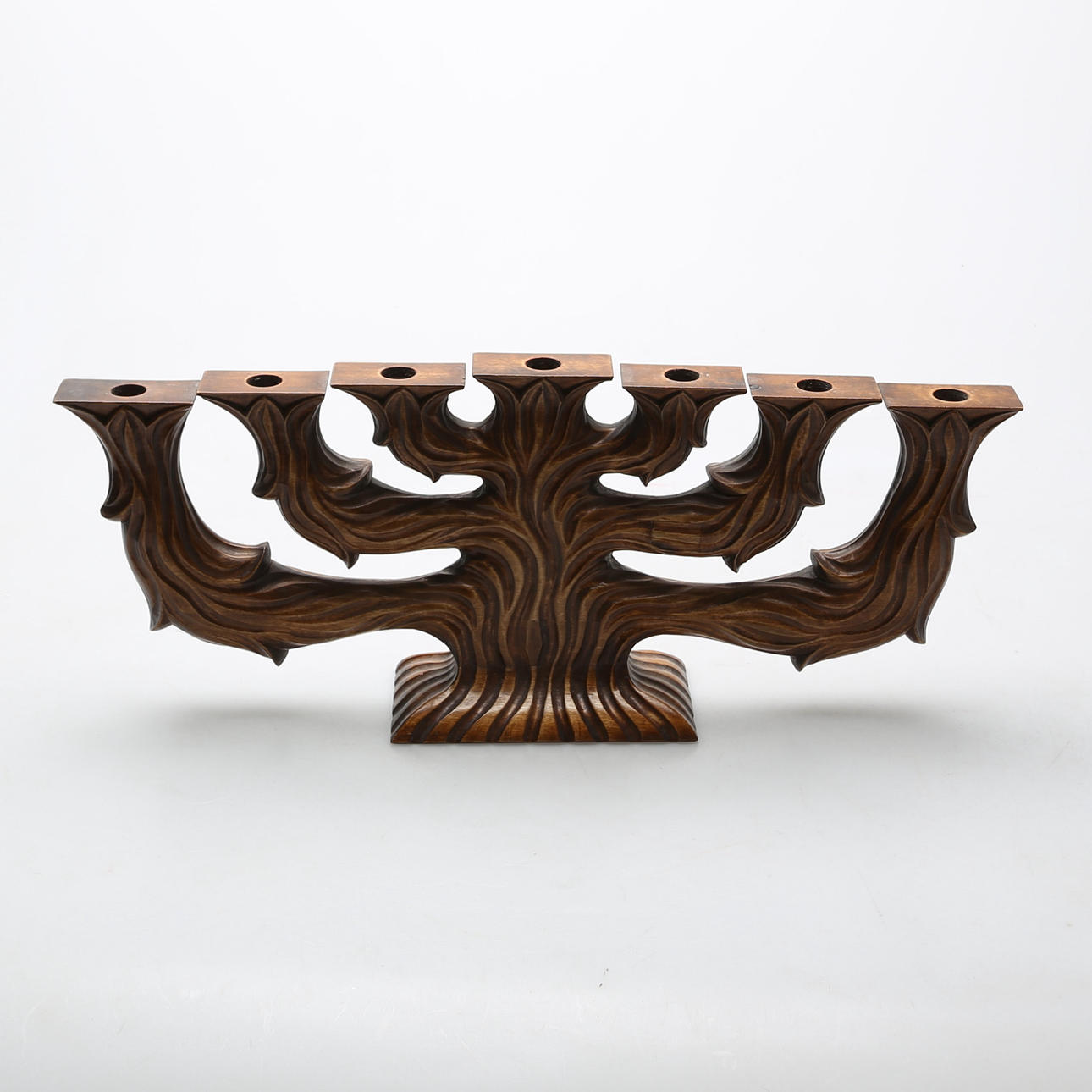 CANDELABER, wood, 20th century.