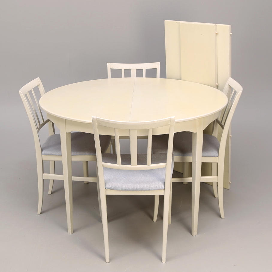 MATGRUPP 5 delar, "Talavid" Carl Malmsten, Waggeryds möbelfabrik.