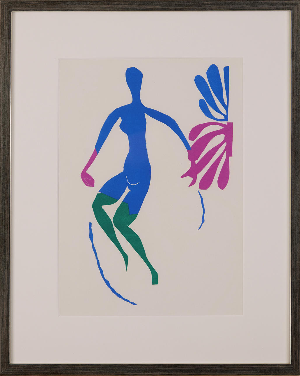 HENRI MATISSE. After. Composition, color lithograph, from Verve 35-36.