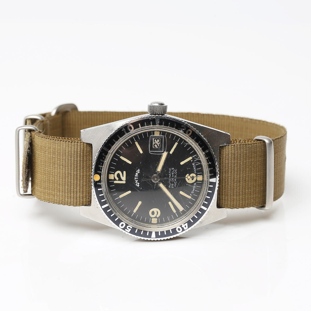 RELOJ DE PULSERA, acero, Antima, automático incabloc.