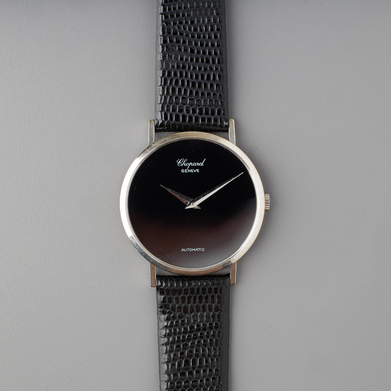 CHOPARD, 32 mm, automatic, 18K white gold, sapphire crystal.