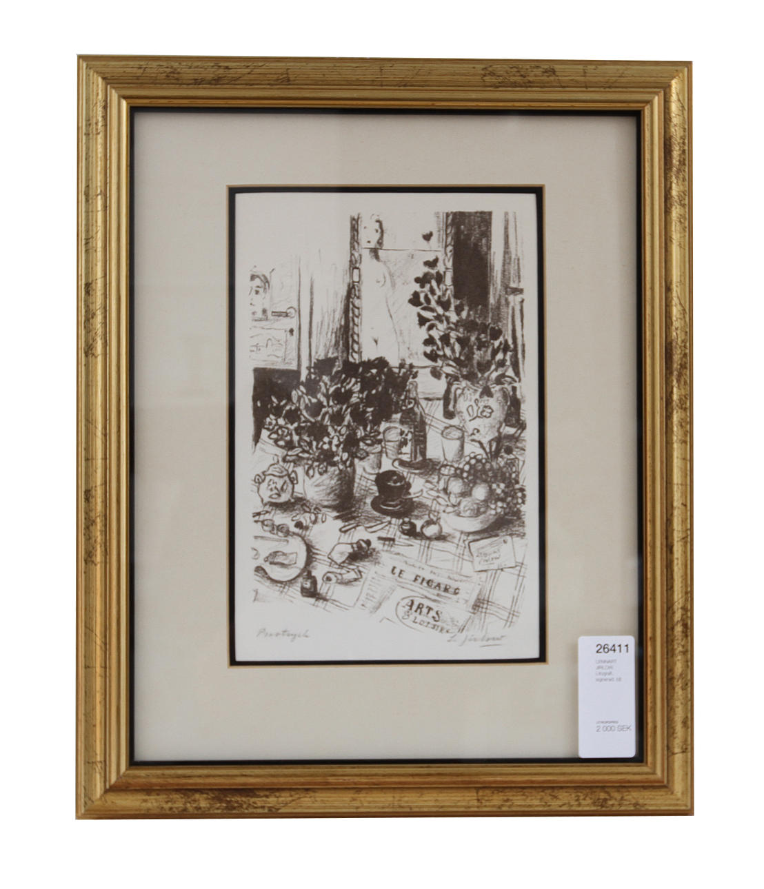 LENNART JIRLOW. Litografi, signerad.