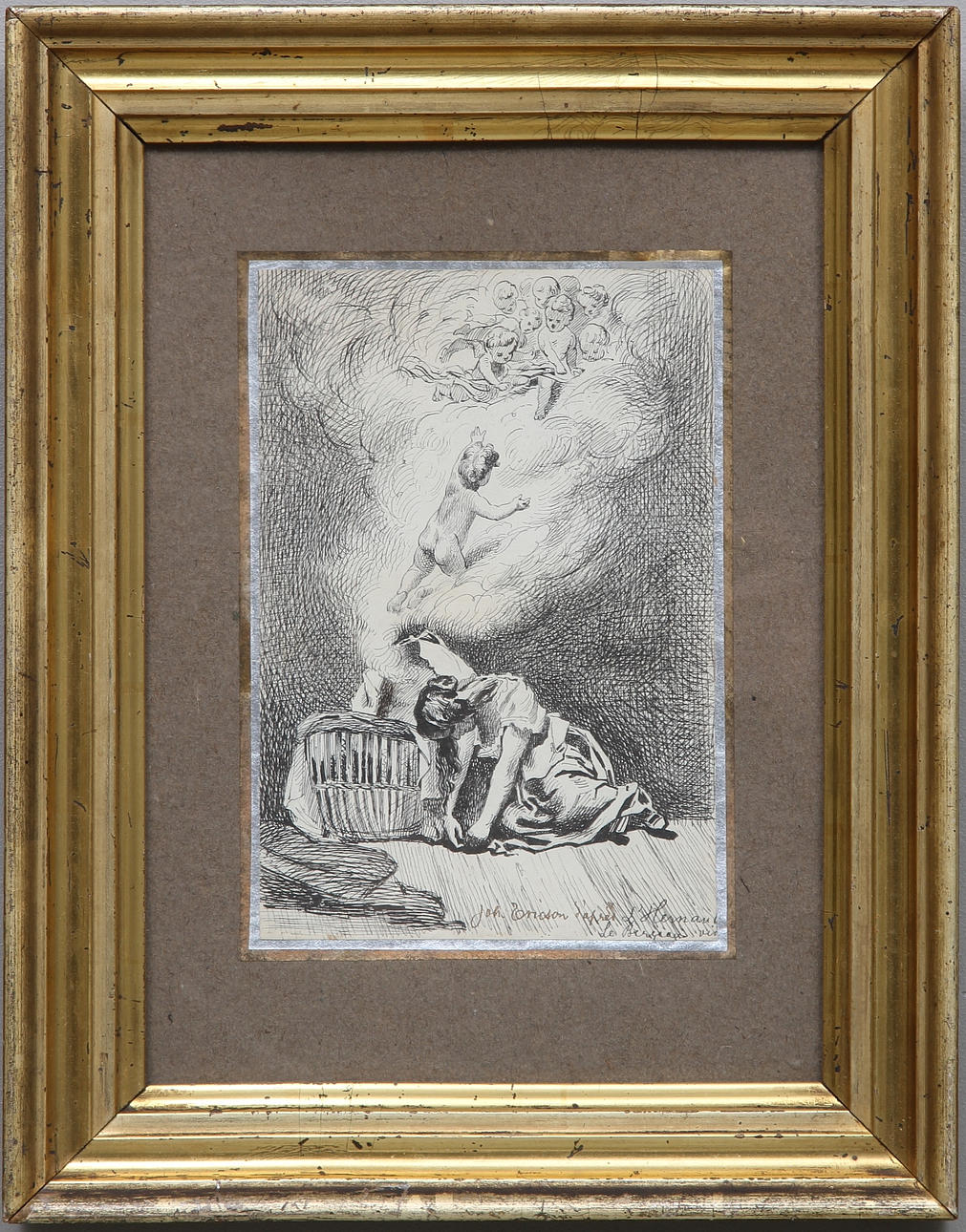 JOHAN ERICSON. TILLSKRIVEN. Grafiskt blad, signerad.