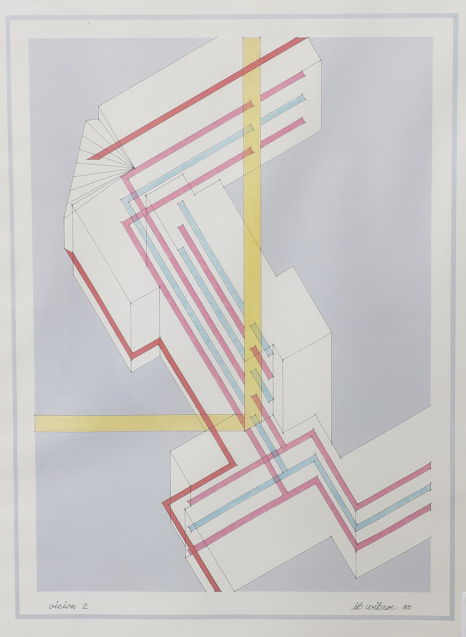 IB WIBROE. Drawing, print.