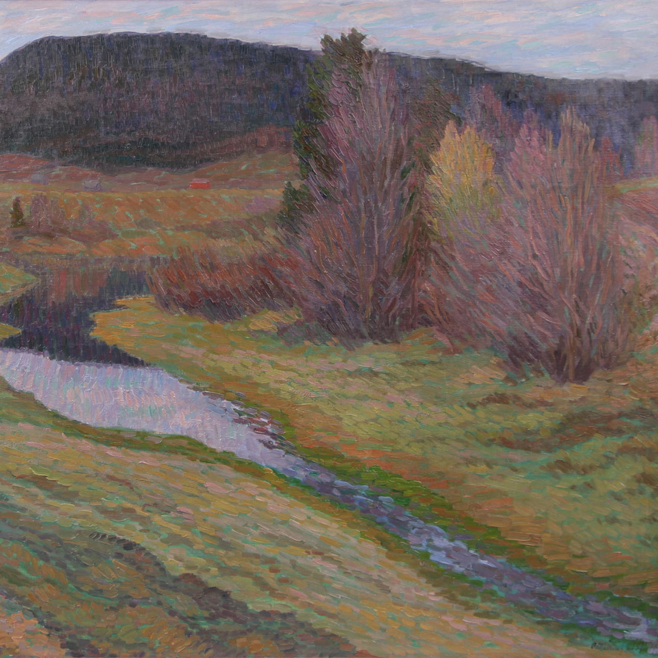 CARL MAGNUS LINDQVIST. Olja på duk, landskapsmotiv, signerad samt daterad 1915.