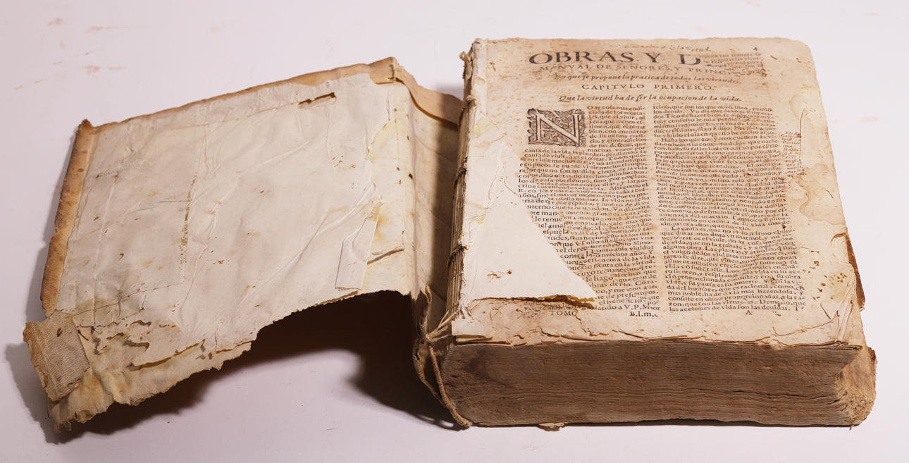 LIBRO MANUSCRITO. "OBRAS DE EUSEBIO T3". SIGLO XVIII.