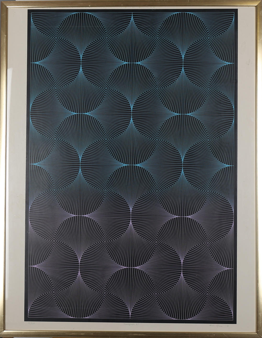 KAI GLANS. "Serigrafi I", färgserigrafi nr 49/210, signerad och daterad -81.