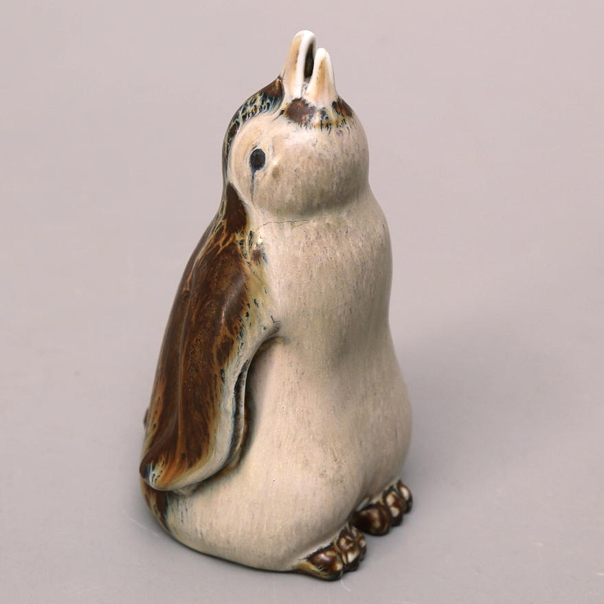 FIGURIN, stengods, pingvin, Gunnar Nylund, Rörstrand.