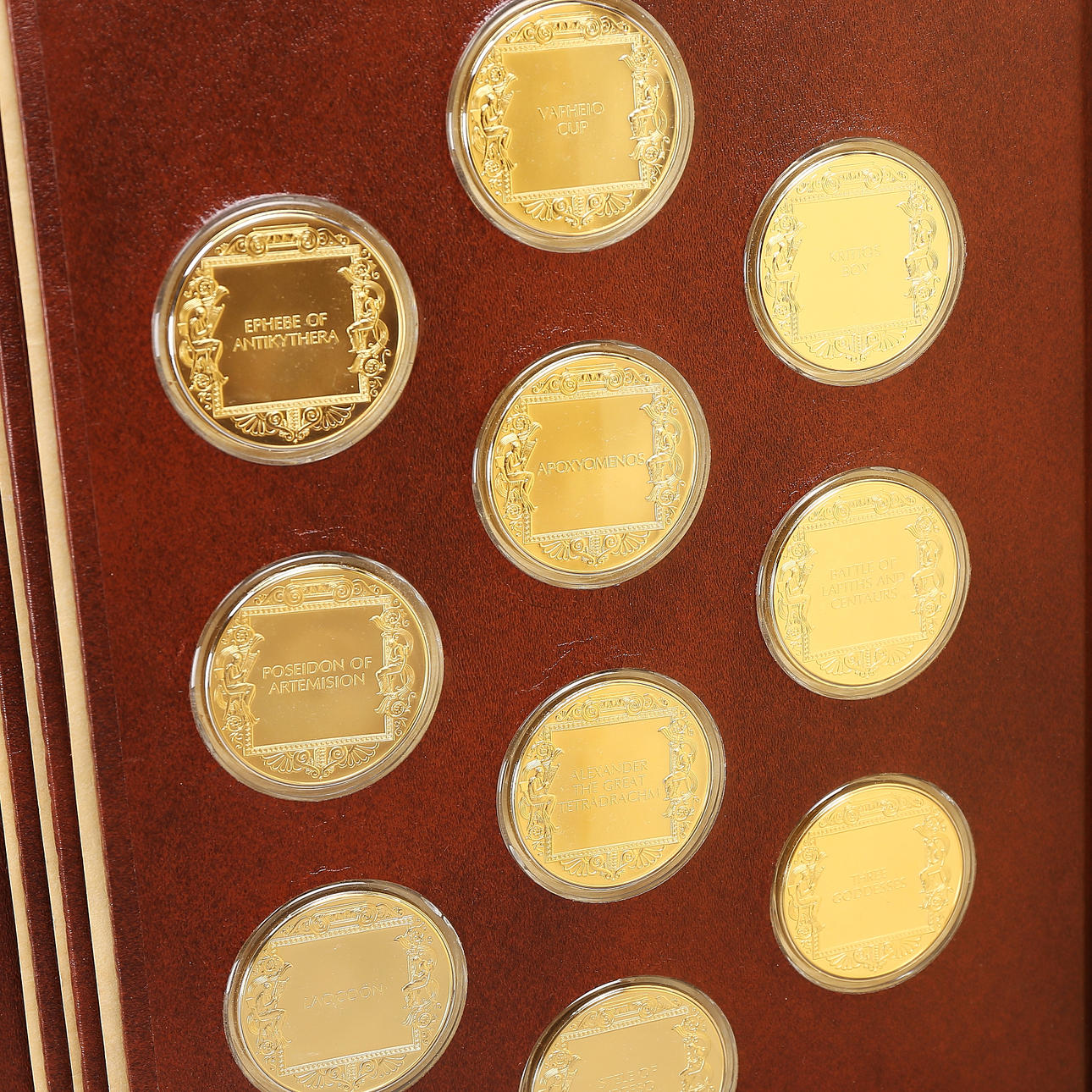 ALBUM WITH PLAQUES, 24k Gilt Bronze, The Art Treasures of Ancient