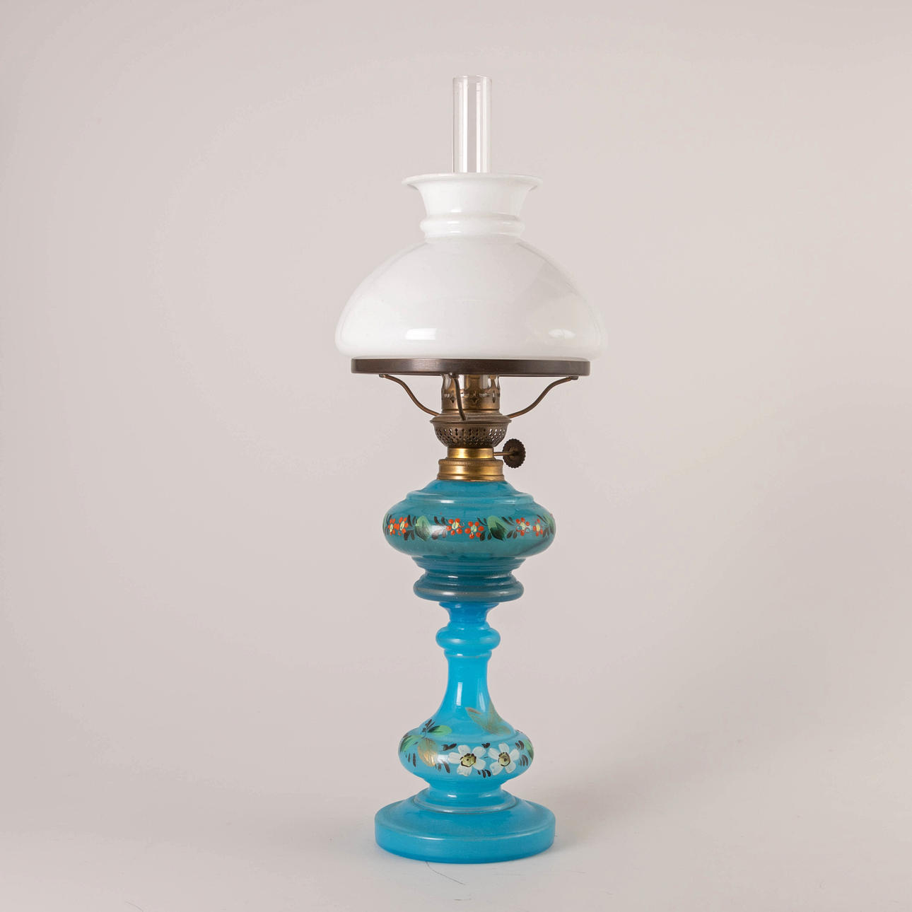 Kleine Petroleumlampe, Böhmen, 19.Jh.