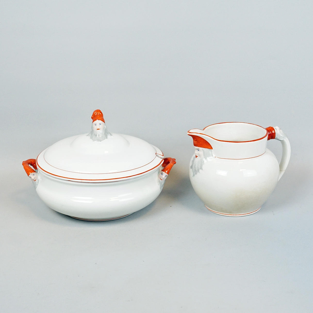 RÖRSTRAND, grødskål og kande.