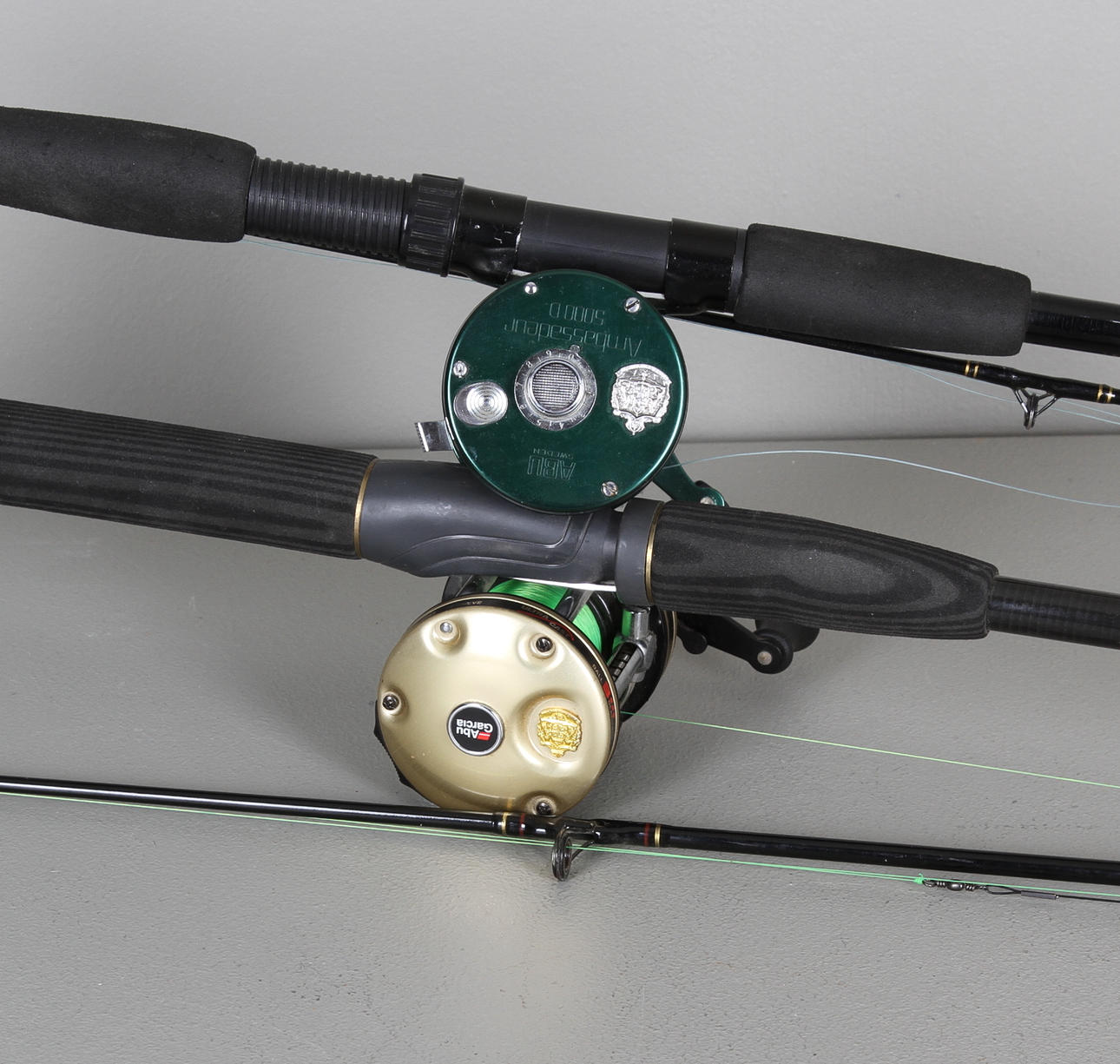 FISKESPÖN med RULLAR, 2 st, Abu Garcia 6500-C3 samt Abu 5000 D.