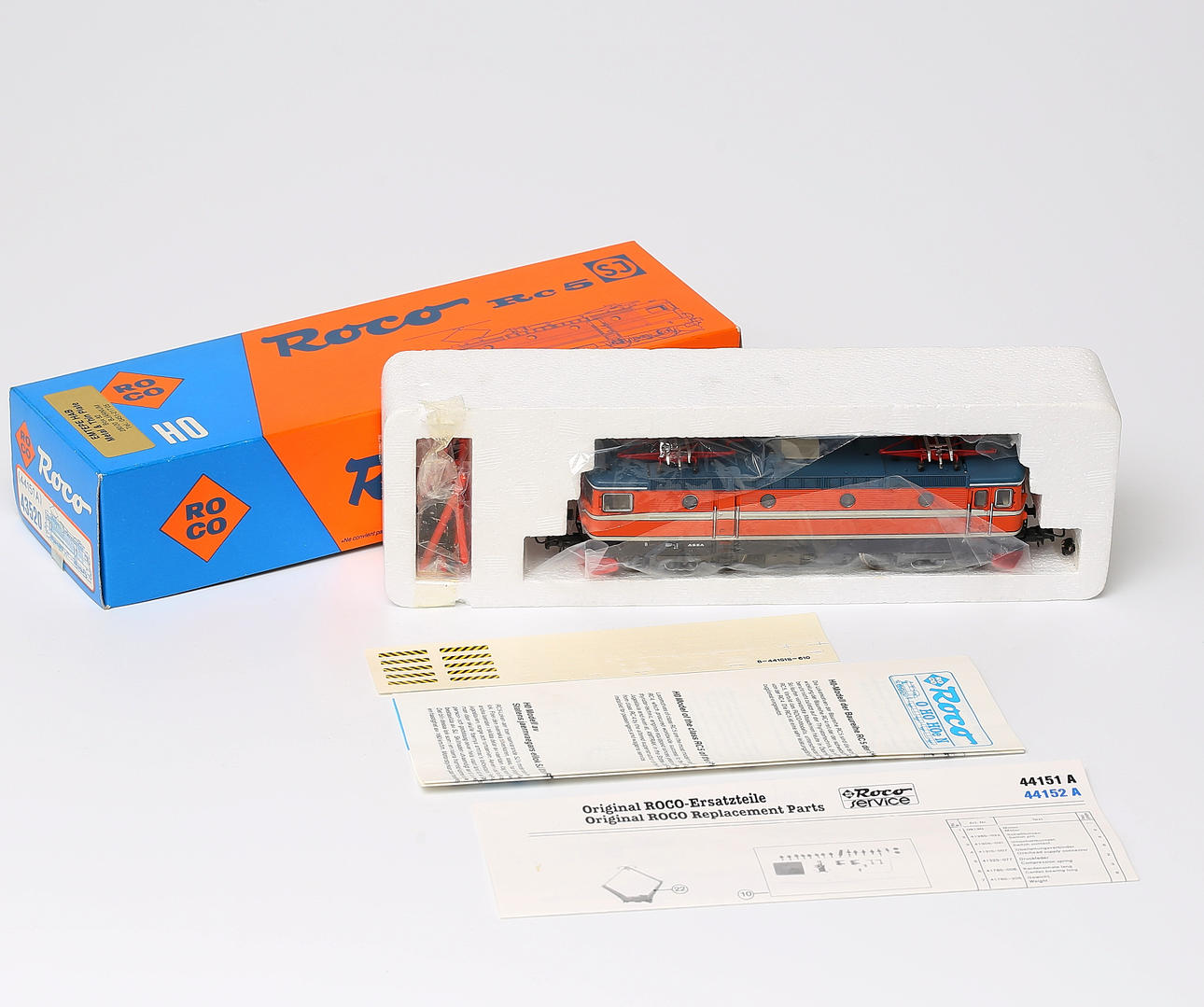 ROCO 43520 SJ:s Rc-lok i originalförpackning.