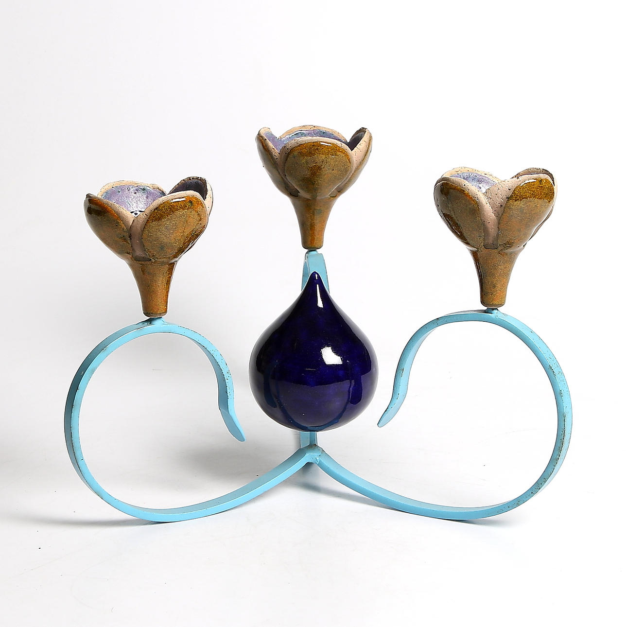 LJUSSTAKE, smide och lergods, möjligen Finland.