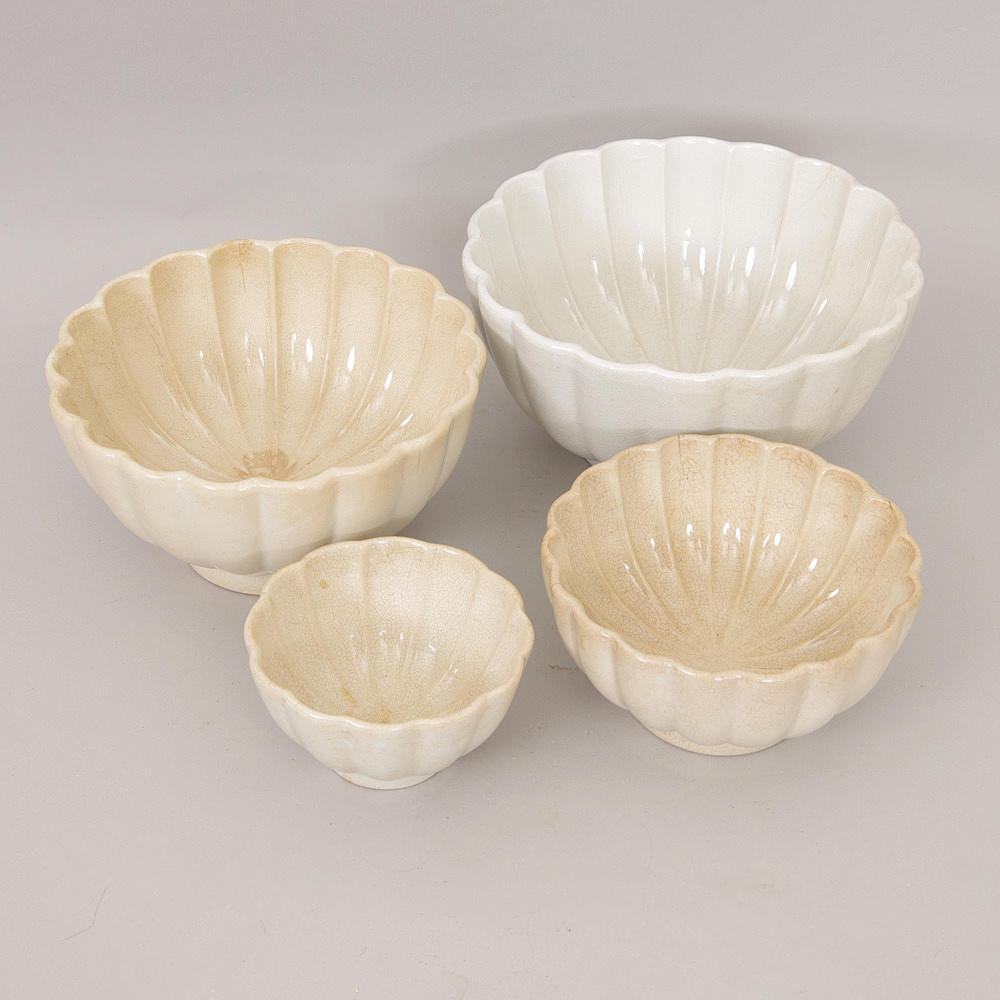 FORMAR, 4 stycken, vit keramik, Höganäs.