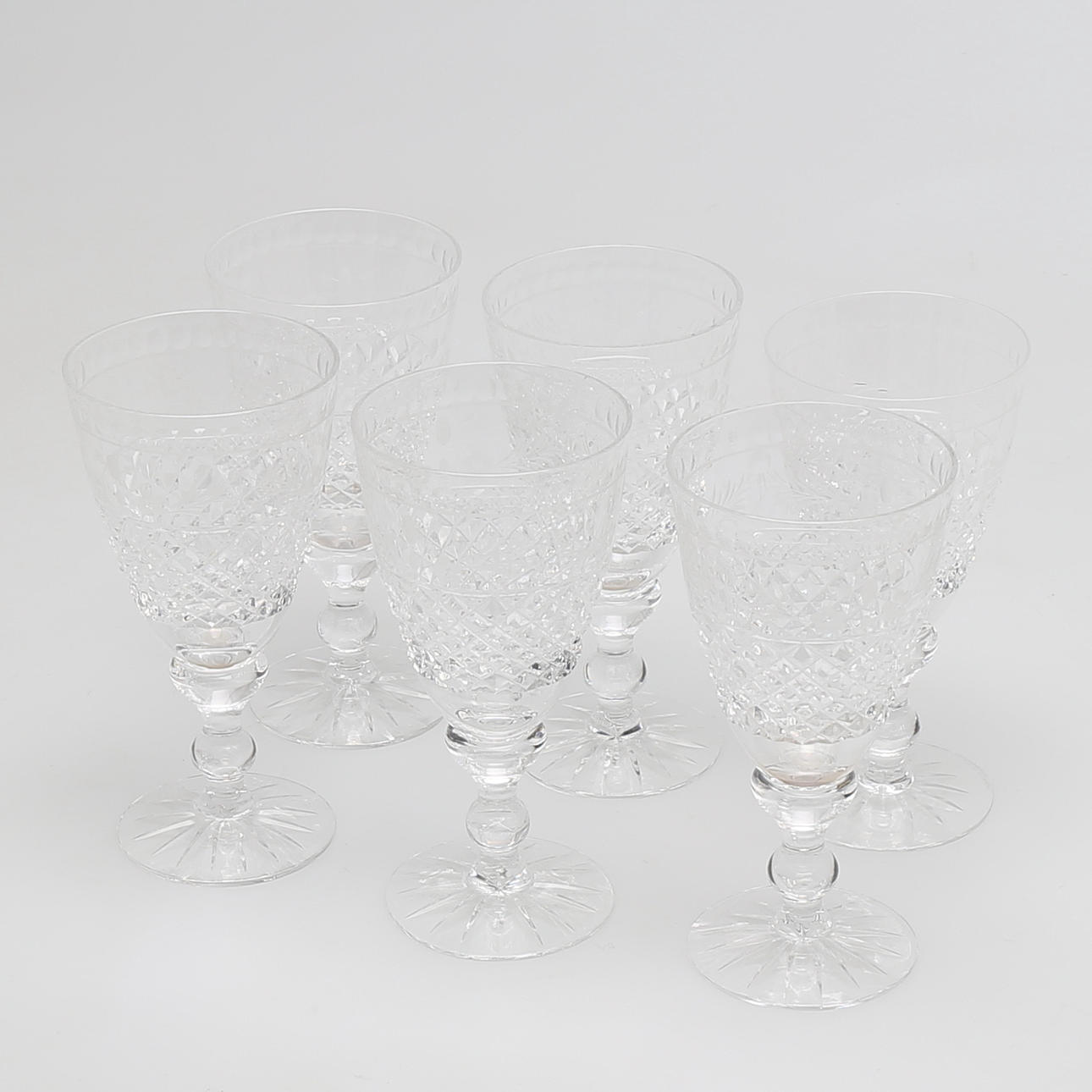 VINGLAS i glas, 6 st, "Elvira Madigan", Kosta.