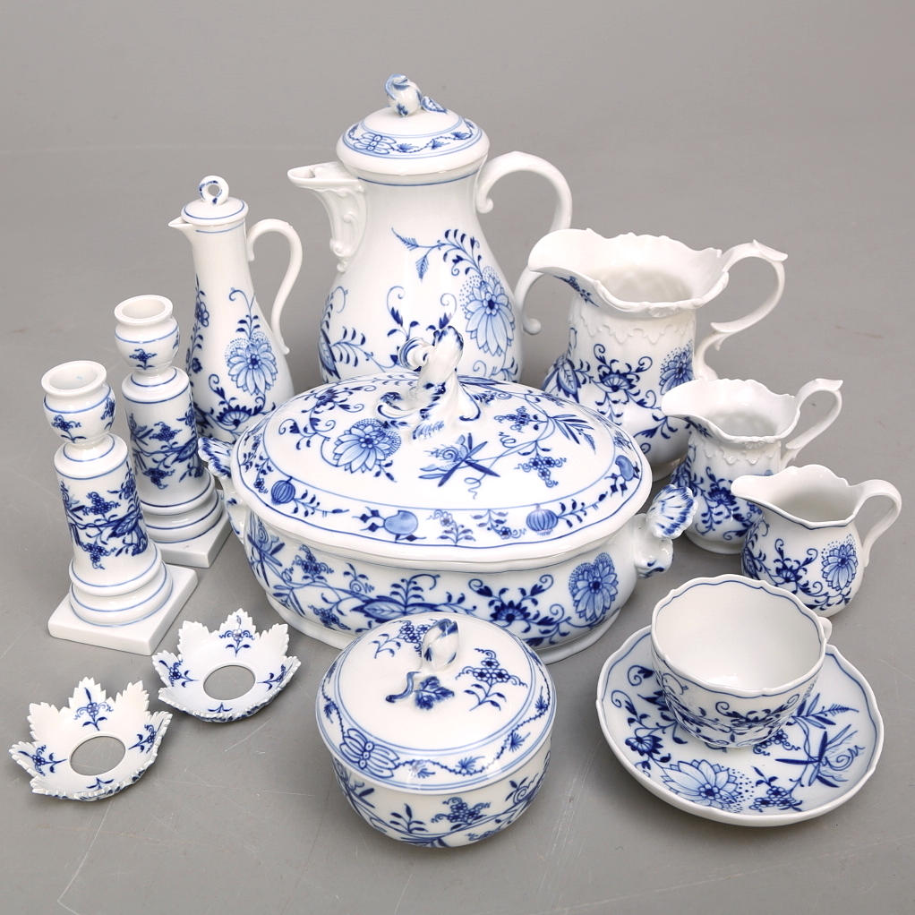 PORSLIN, 10 delar, Meissen.