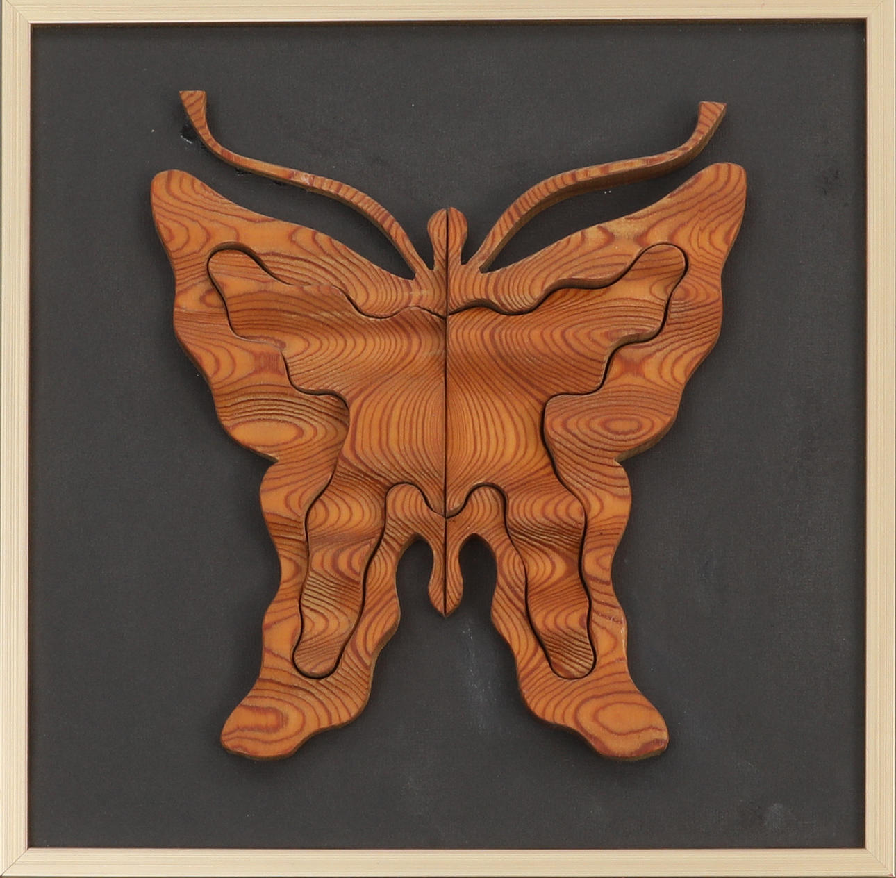 OIDENTIFIERAD KONSTNÄR. Tavla ,fjäril, trä.