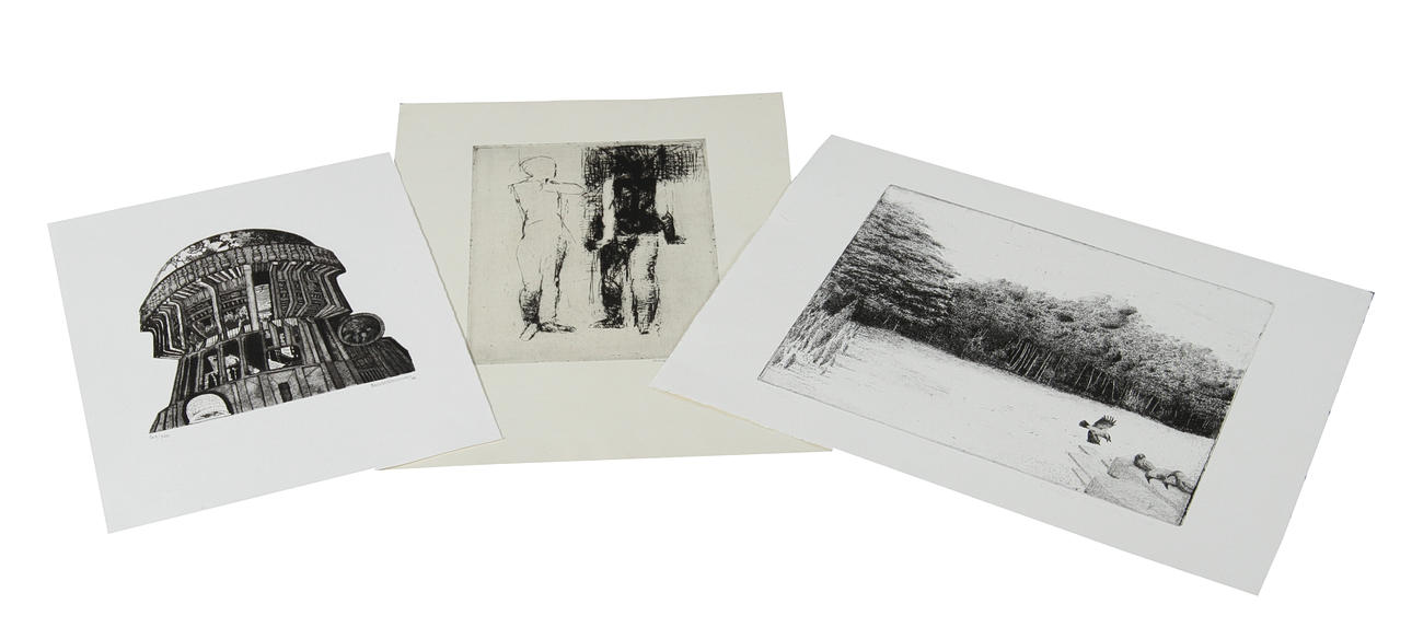 GRAFISKA BLAD, 10 st. Bl a Mesch, Söderström-Ergon.