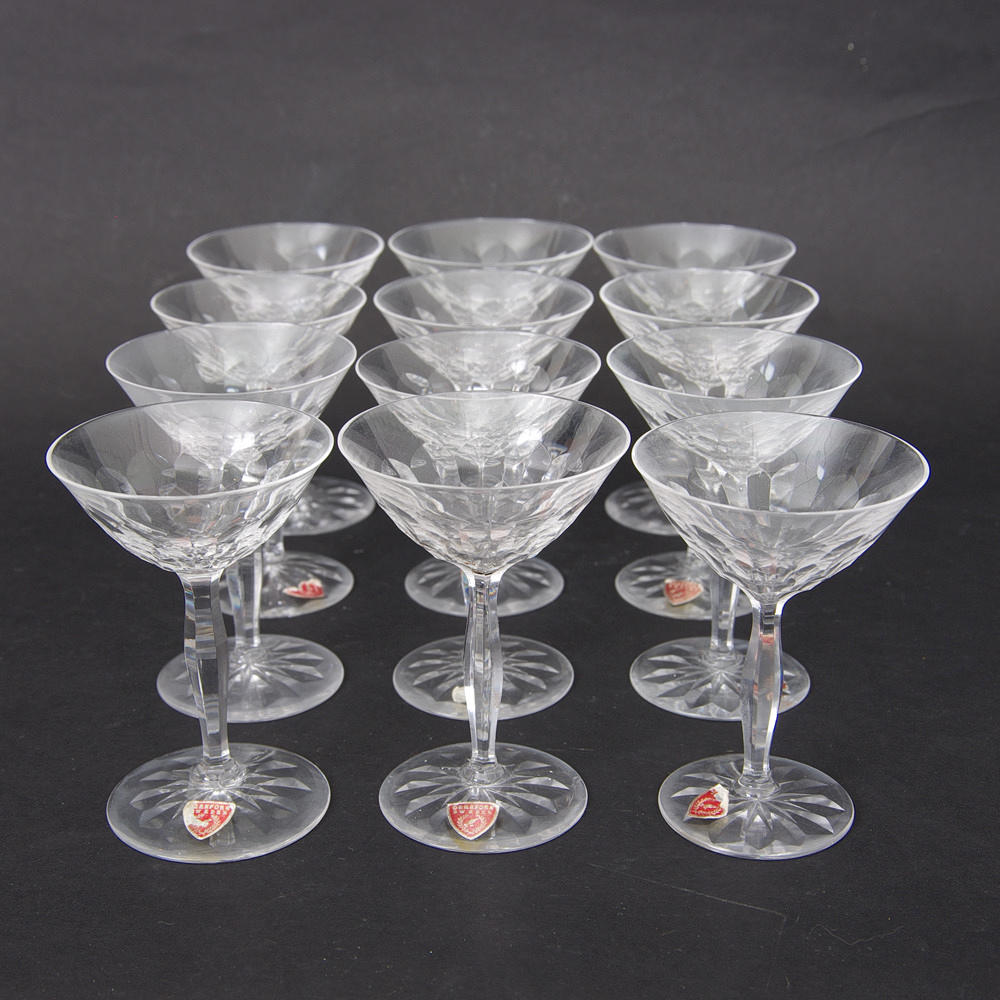 LIKÖRGLAS, 12 stycken, Orrefors.