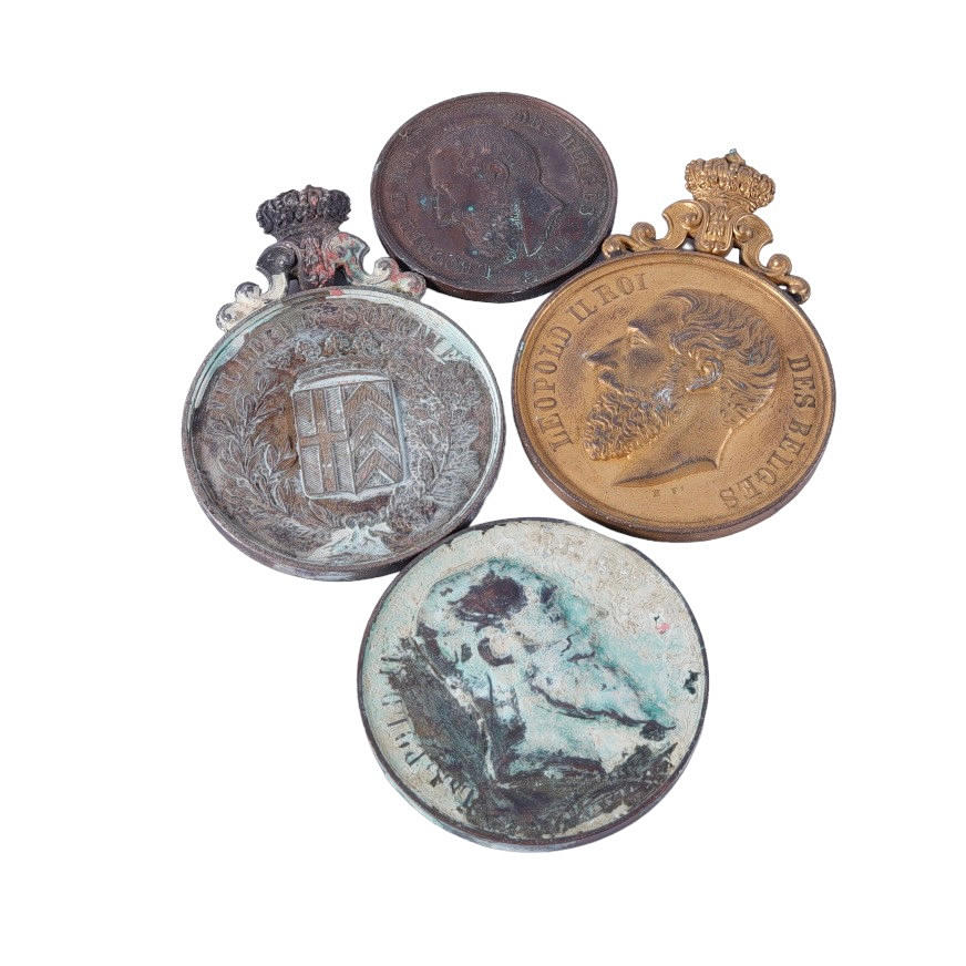 MEDALS, 4 pieces, Beligen, 18/1900s.