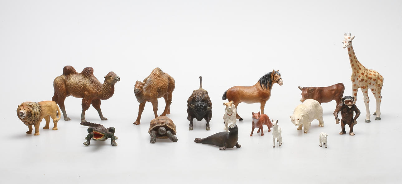 LEKSAKSDJUR, elastolin, 1900-tal.