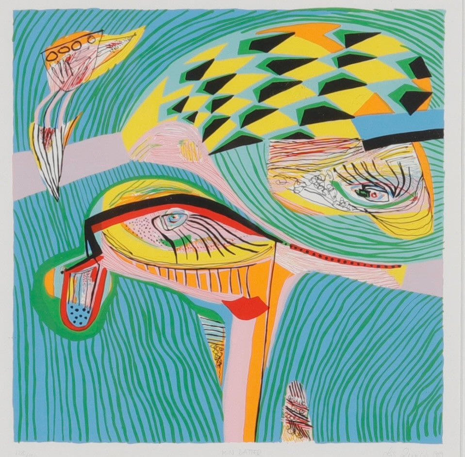 LIS ZWICK. Farve litografi.