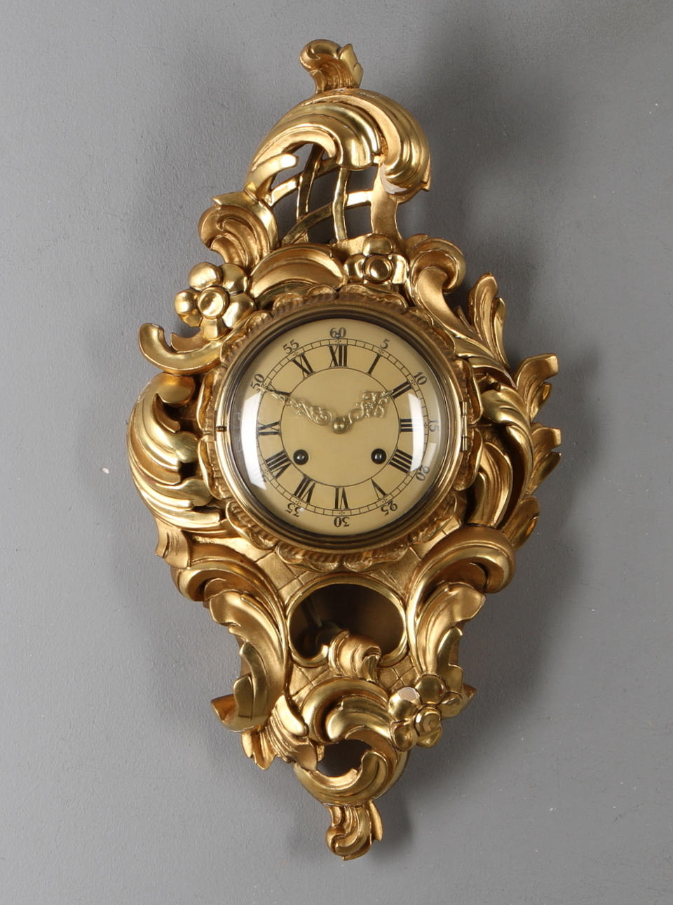 VÄGGPENDYL, rokokostil, 1900-tal.