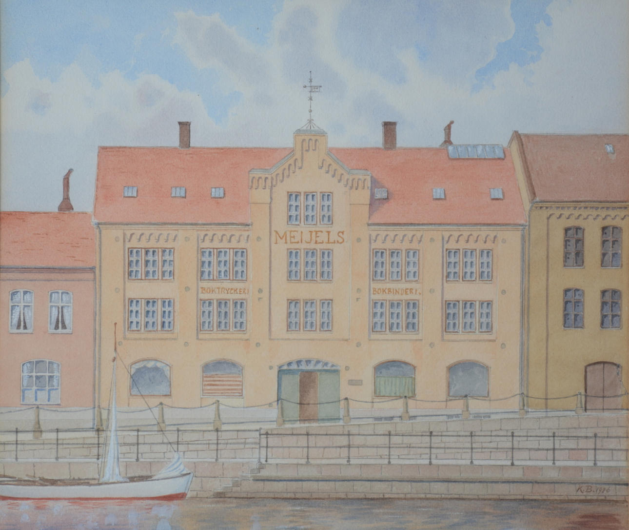 KNUT BECKEMAN. Watercolor.