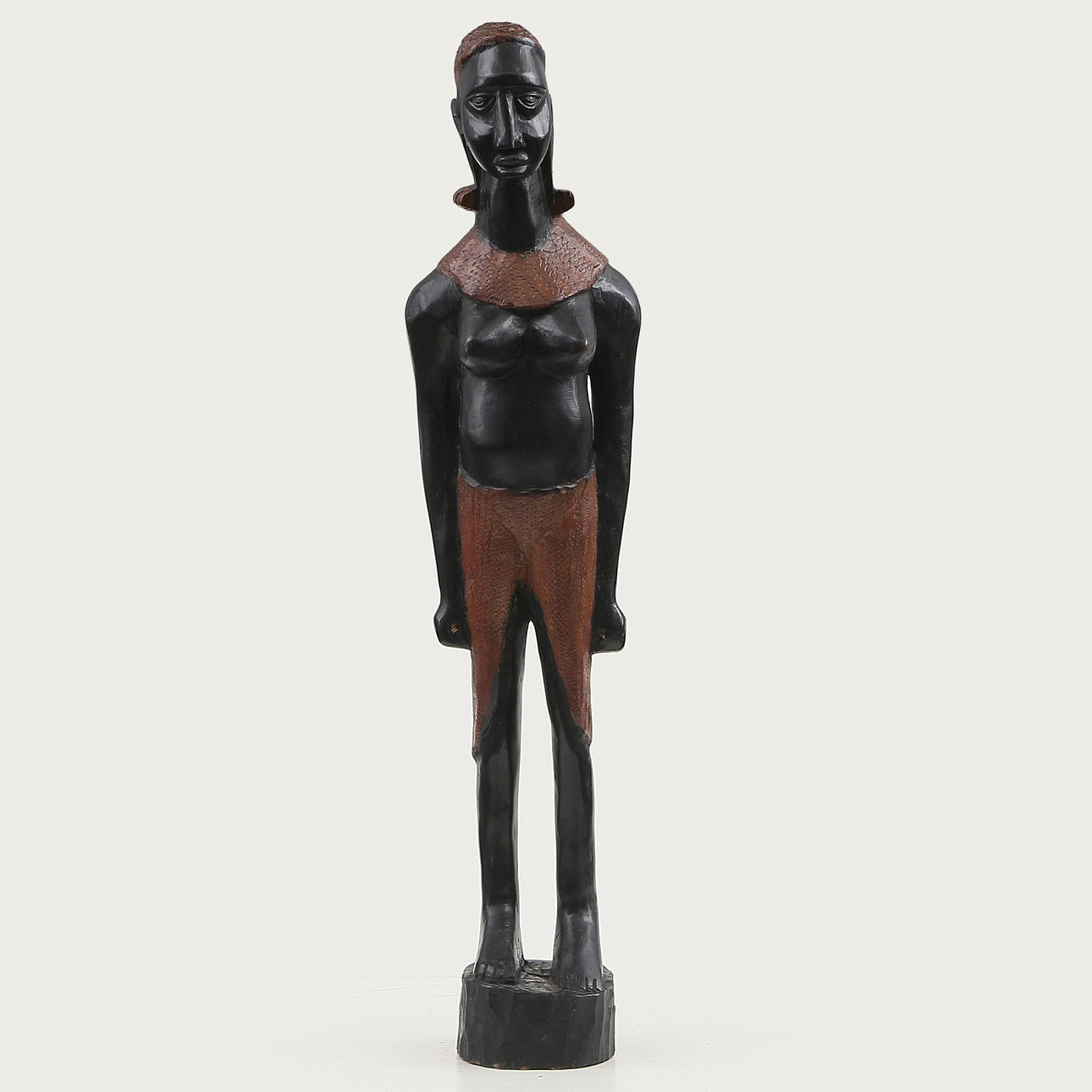 JÄTTESKULPTUR, trä, Afrika, 1900-tal.